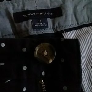 TOMMY HILFIGER NAVY BLUE POLKODOT  PANTS